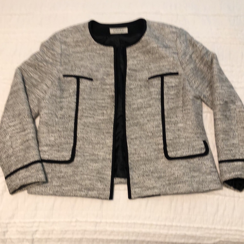 Kasper Black and White Blazer